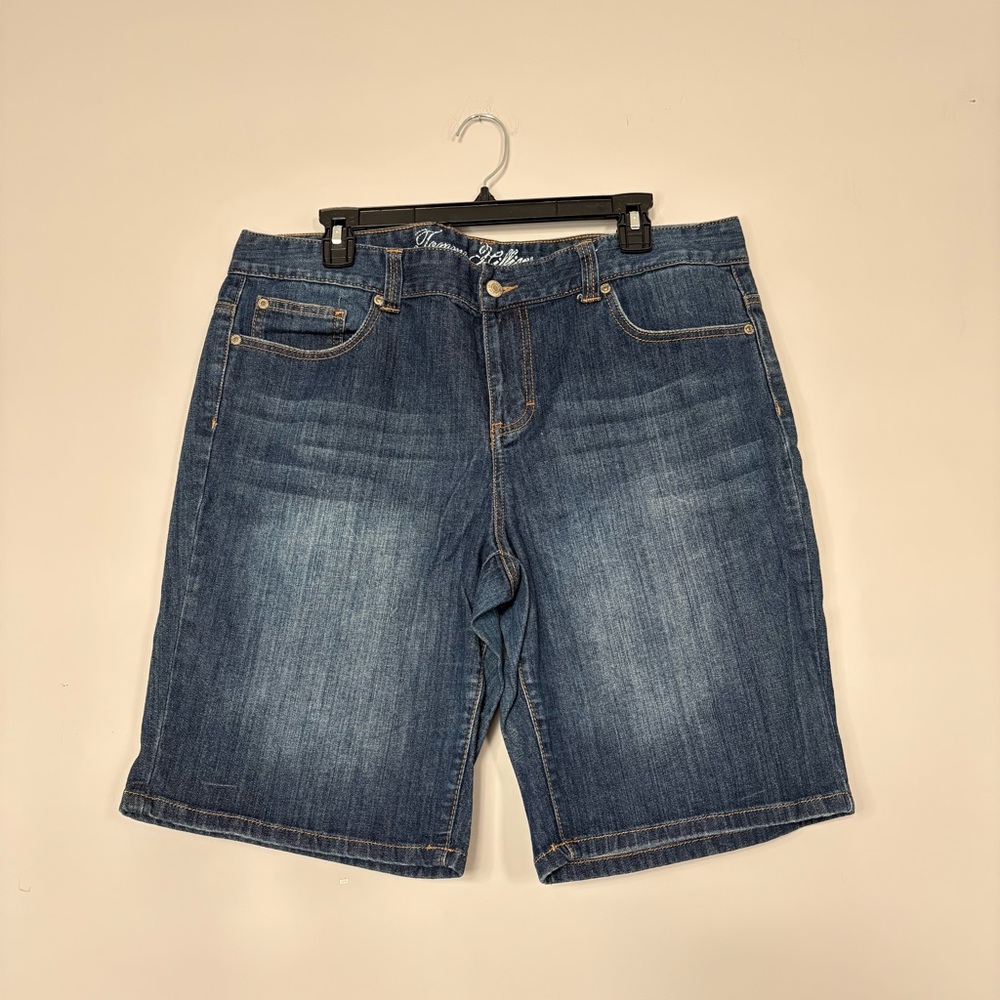 Women’s Tommy Hilfiger Denim High Waisted Shorts Size 14 Plus Sizing Minimalist